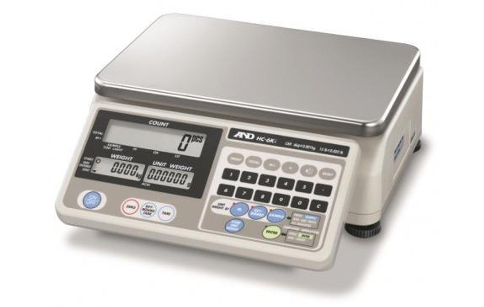 A&D WEIGHING HC-30KI | INDUSTRIAL COUNTING SCALE | 60 LB X 0.01 LB