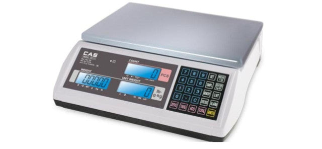 CAS EC2-30 COUNTING SCALE | DUAL CHANNEL | 30 LB X 0.001 LB