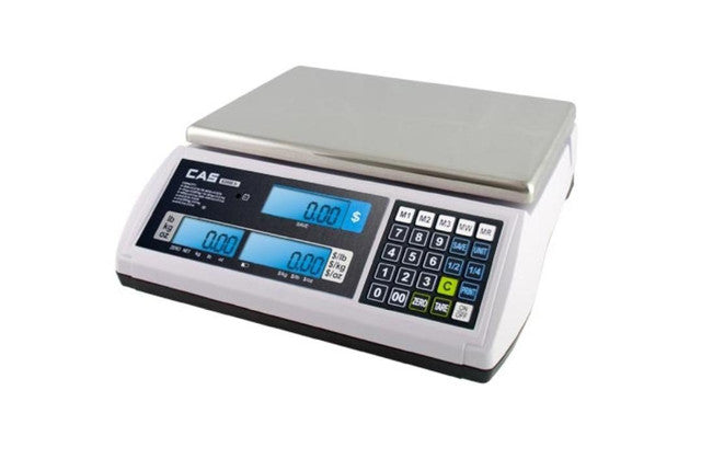 CAS S2000JR-15L | DUAL RANGE PRICE COMPUTING SCALE | 6 x 15 LB | 0.002 x 0.005 LB | NTEP