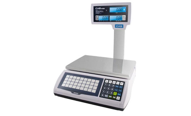 CAS S2000JR-15LP | DUAL RANGE PRICE COMPUTING SCALE | 6 x 15 LB | 0.002 x0.005 LB | NTEP